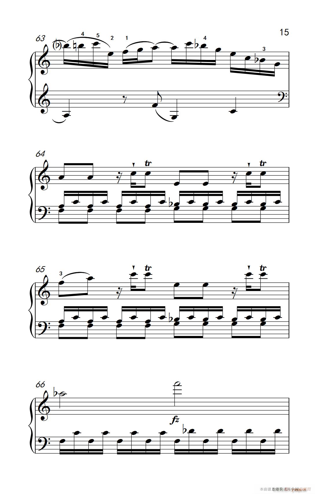 第九级1 C大调奏鸣曲 第一乐章 Hob XVI 50（中央音乐学院 钢琴（业余）考级教程 7-9级）15