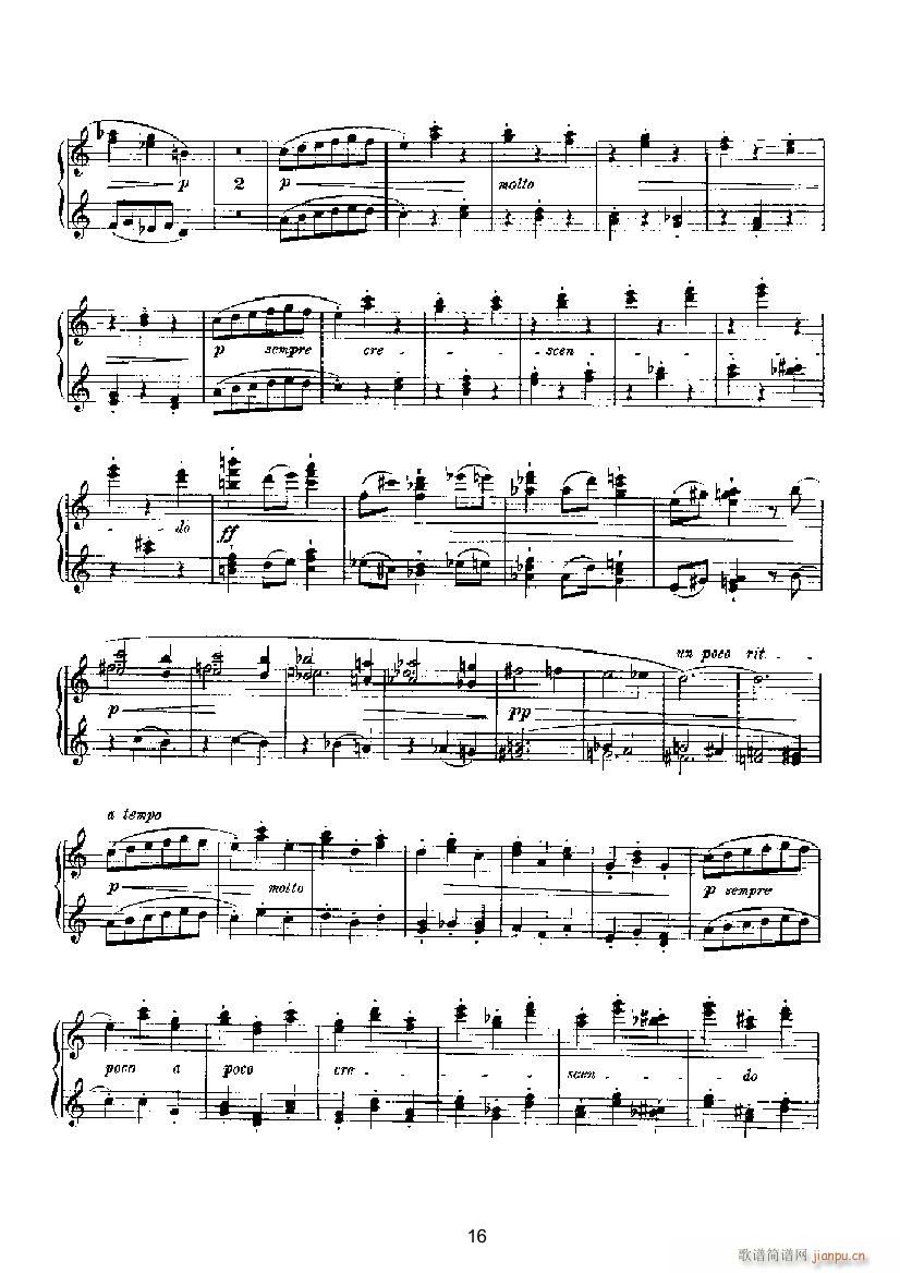 滑稽曲3（四手联弹） 键盘类 钢琴_马克斯.雷格尔4