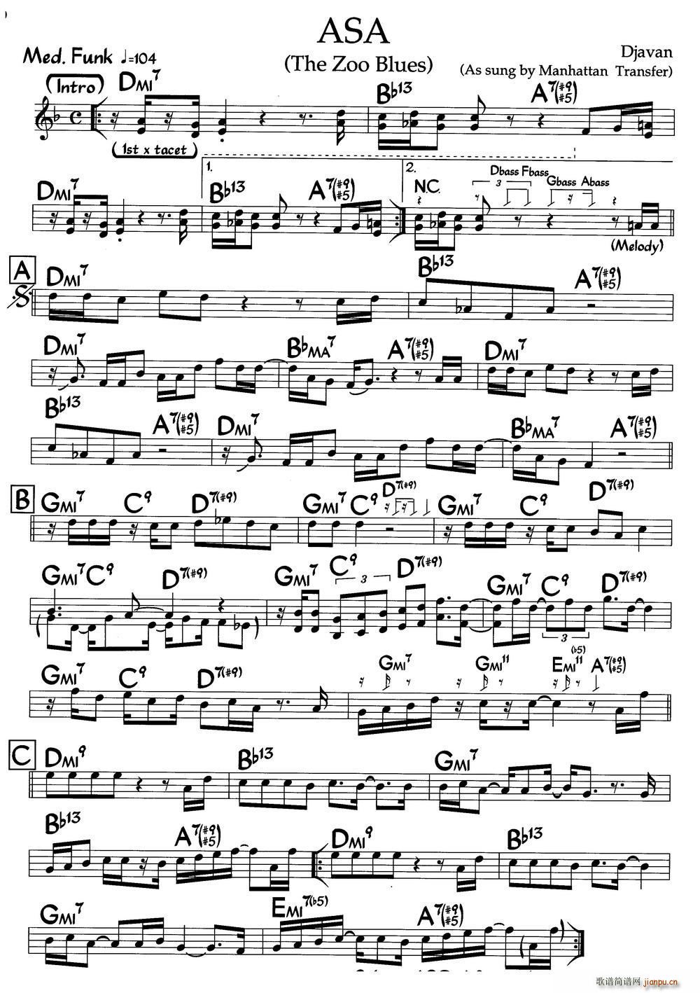 ASA(爵士钢琴曲)1