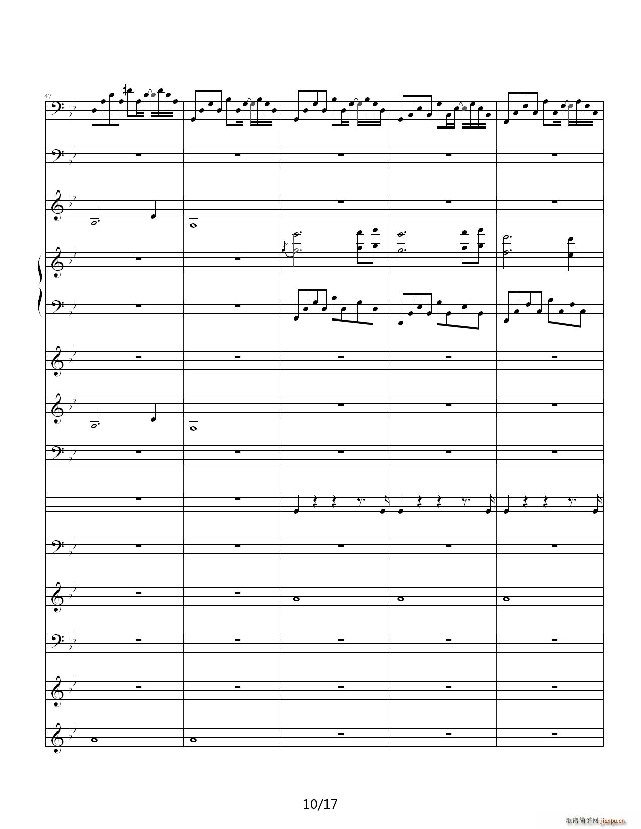 悲伤奏鸣曲 降B调10