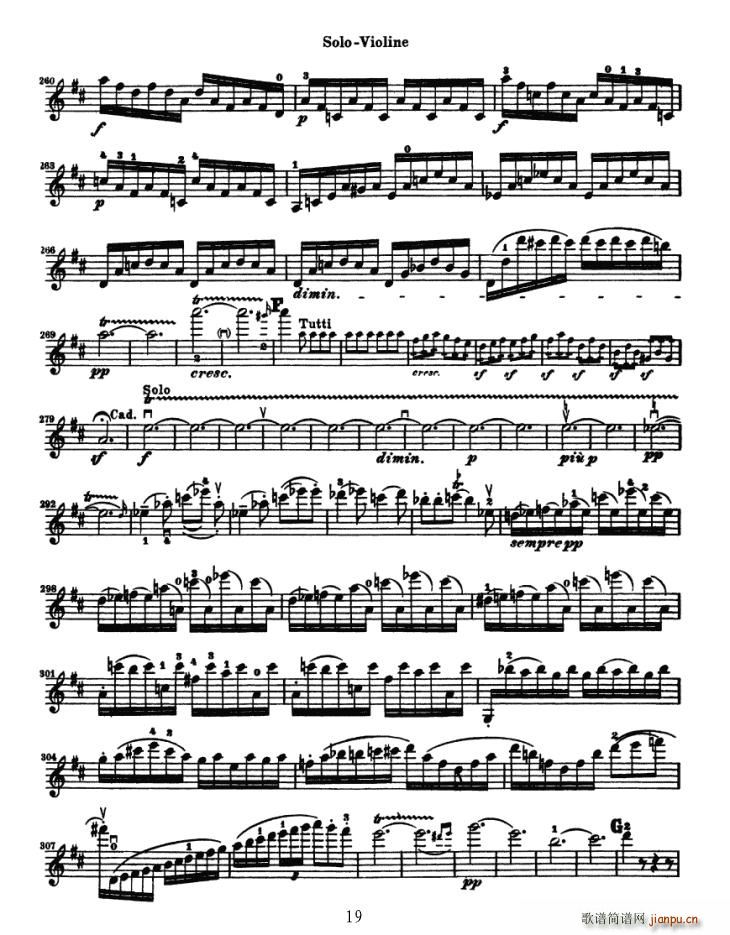 Konzert fur Violine（贝多芬小提琴协奏曲）19