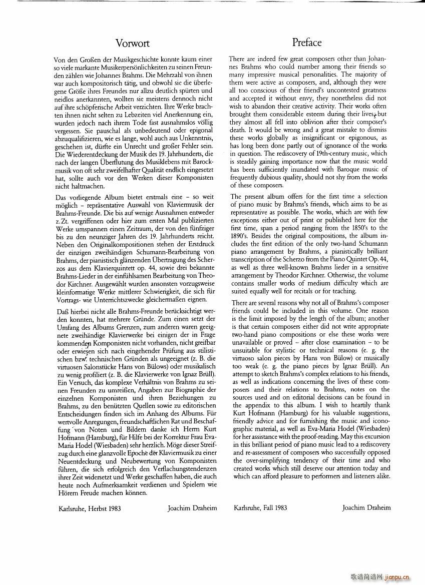 Brahms and his friends Anthology 13