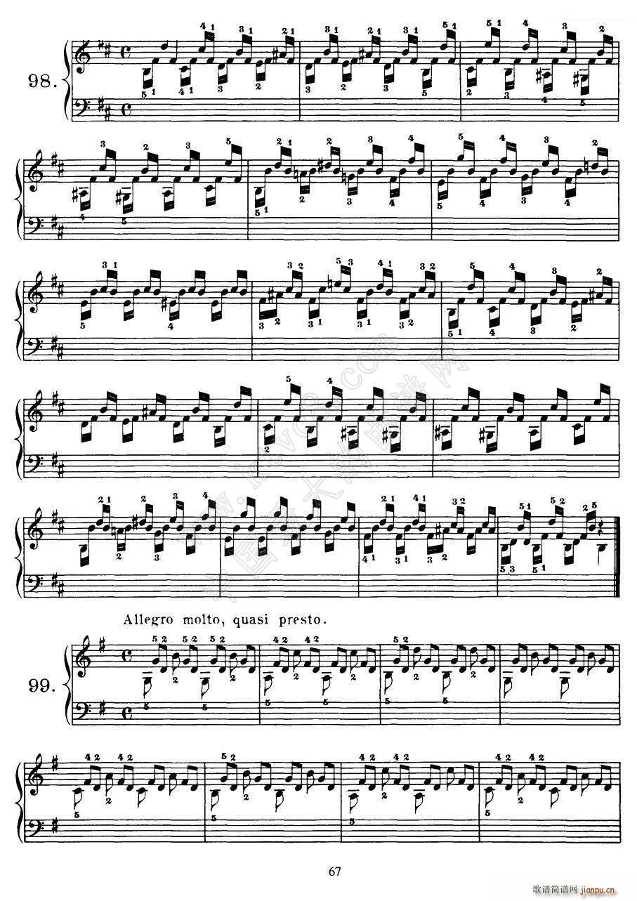 Czerny - 100 Progressive Studies Op 139（91―100）8