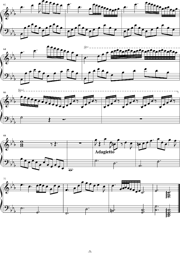 Nocturne in C minor-钢琴谱(钢琴曲)-舍勒七世5
