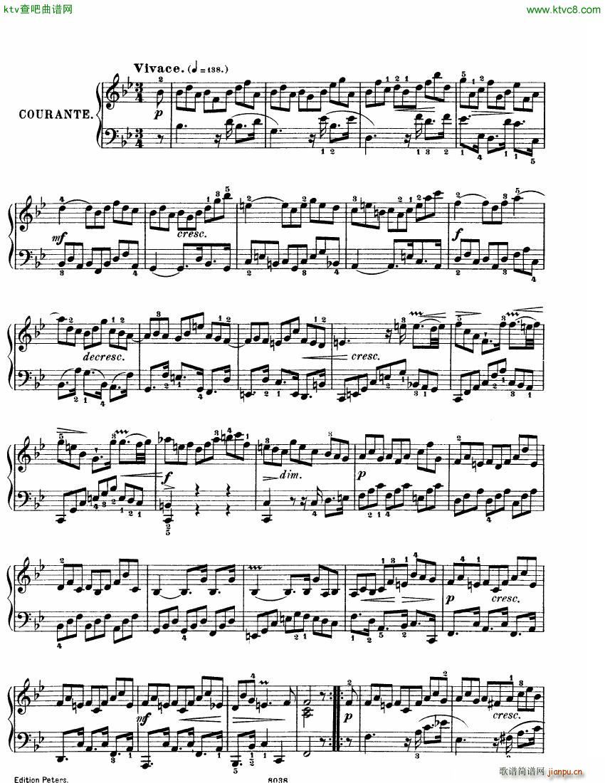 Bach JS BWV 825 Partita no 1 in Bb7