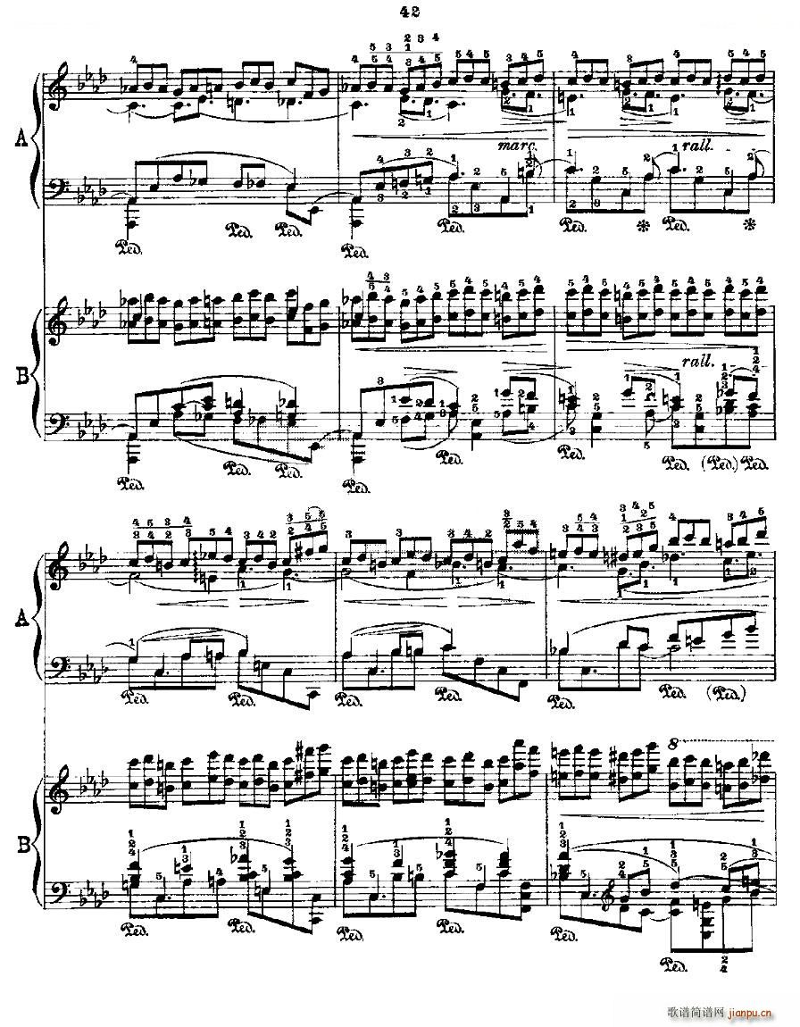 肖邦《练习曲》Fr Chopin Op 25 No2-34