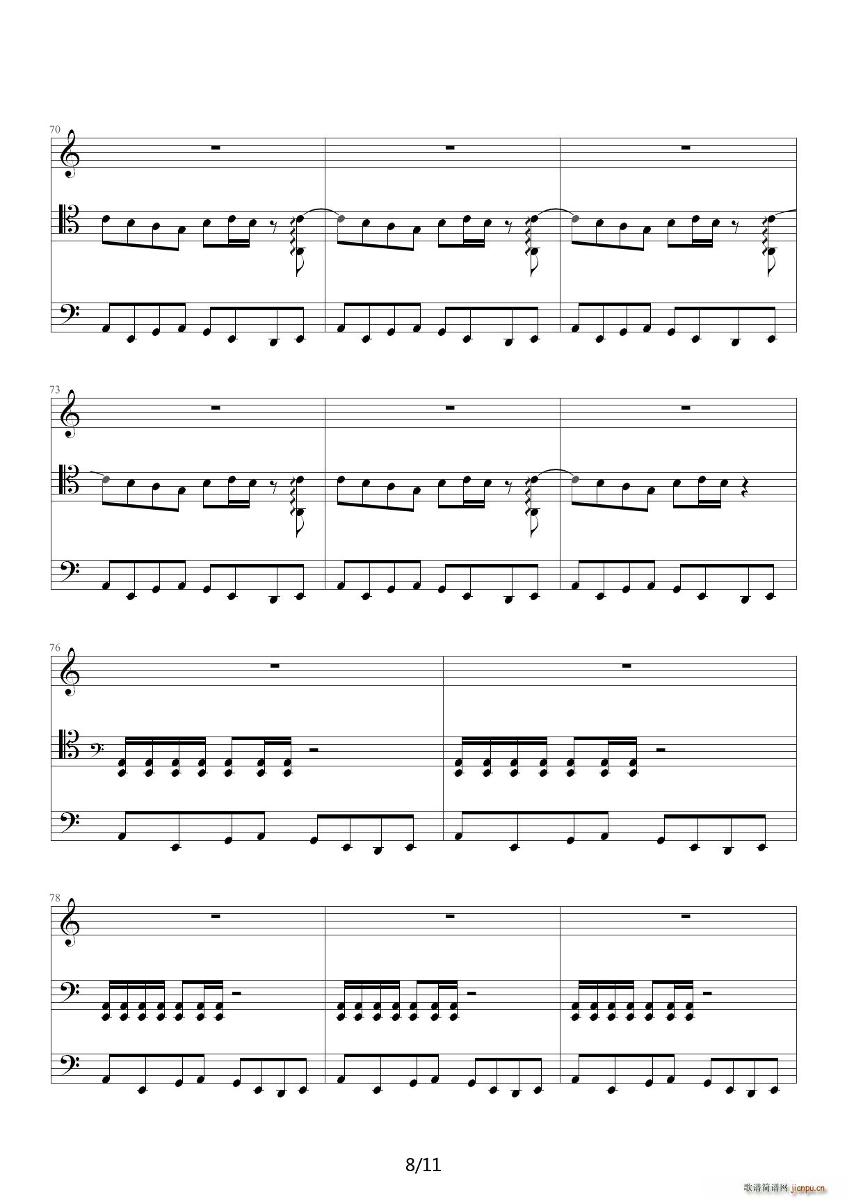 smooth criminal 大提琴版 C调8