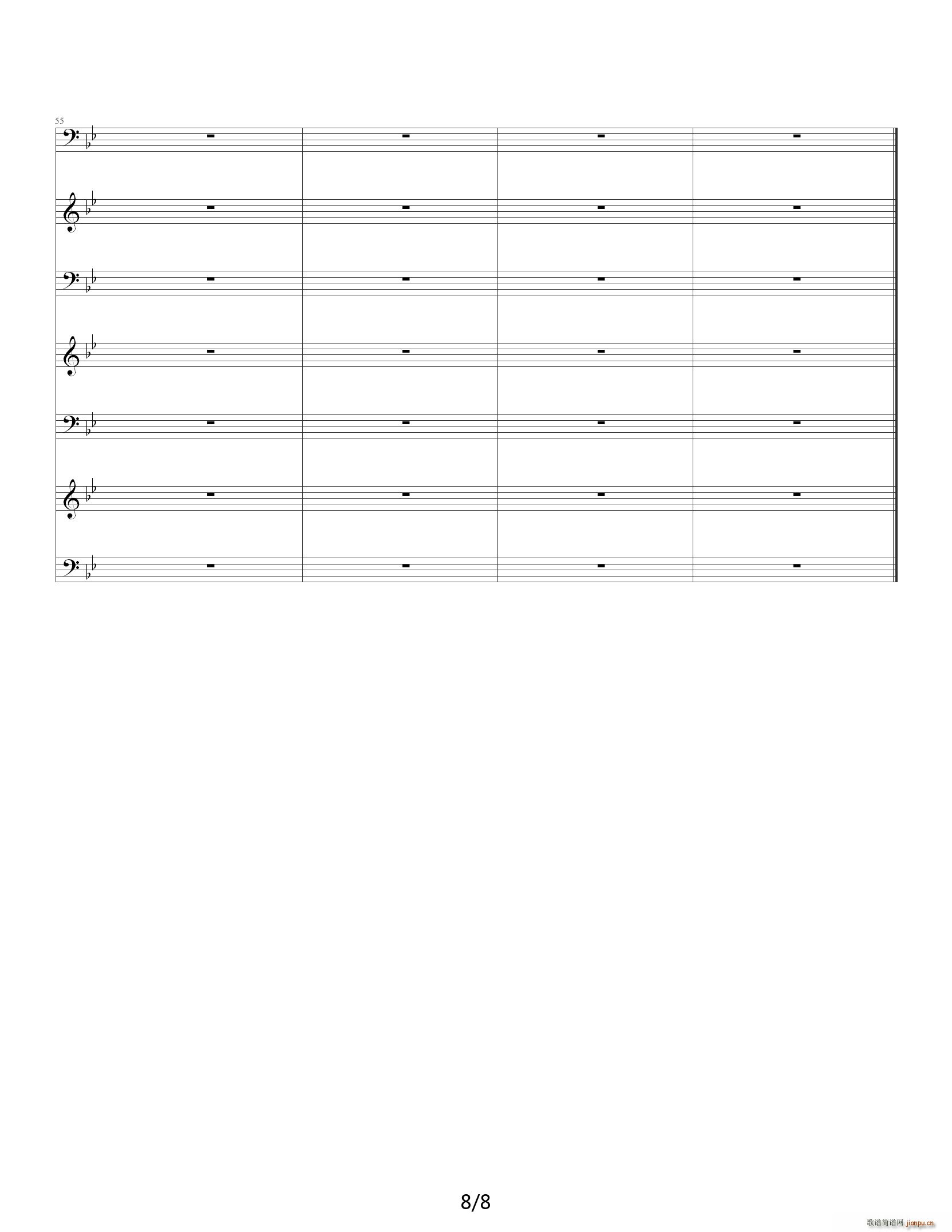 贝多芬的悲伤 降B调8