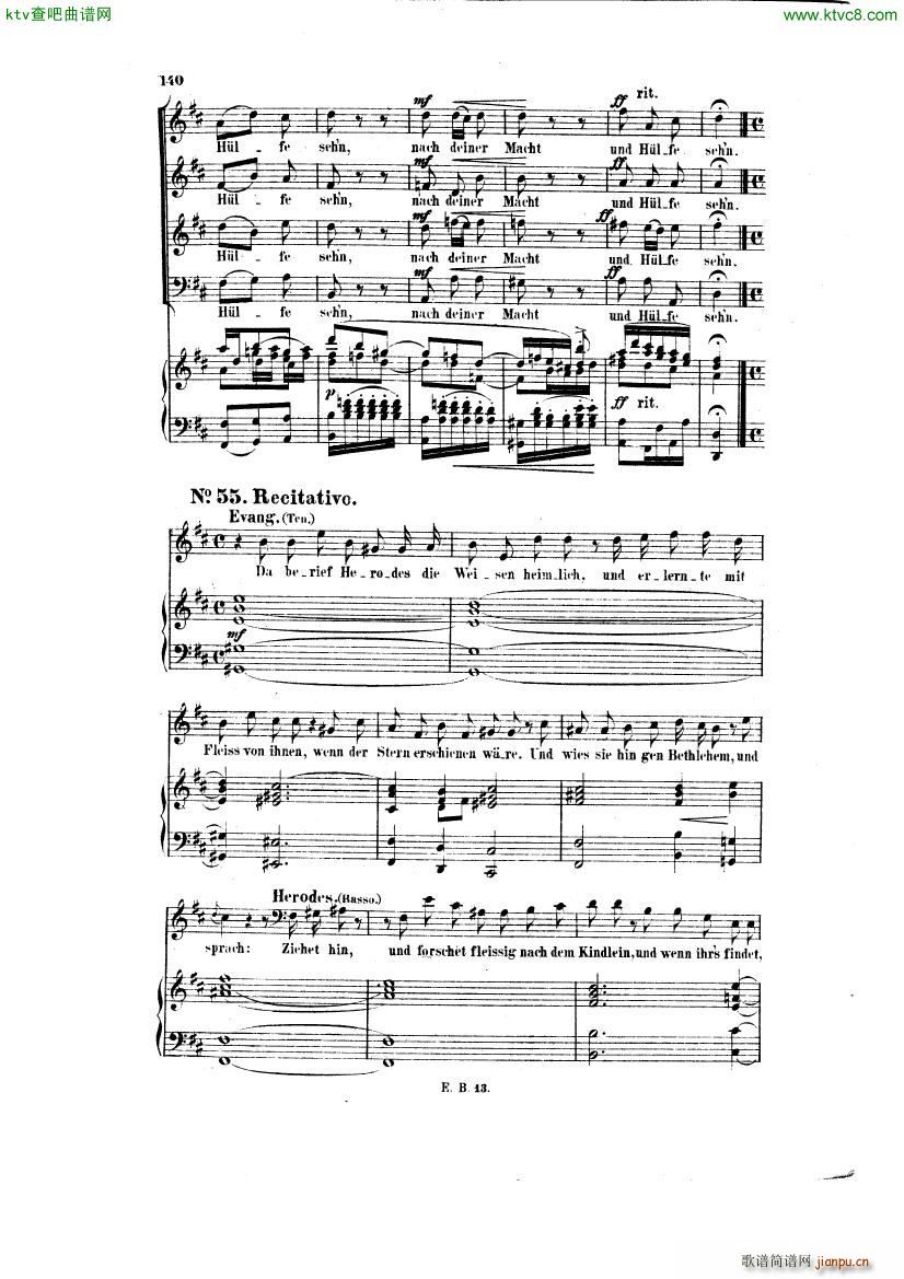 Bach JS BWV 248 Christmas Oratorio No 5412