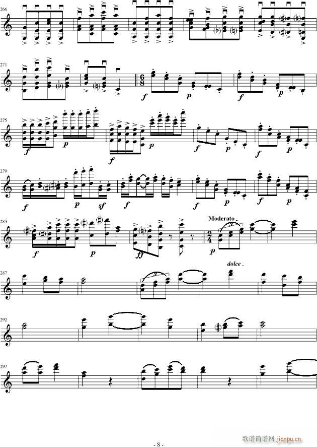莫扎特主题炫技变奏曲（小提琴版）_莫扎特8