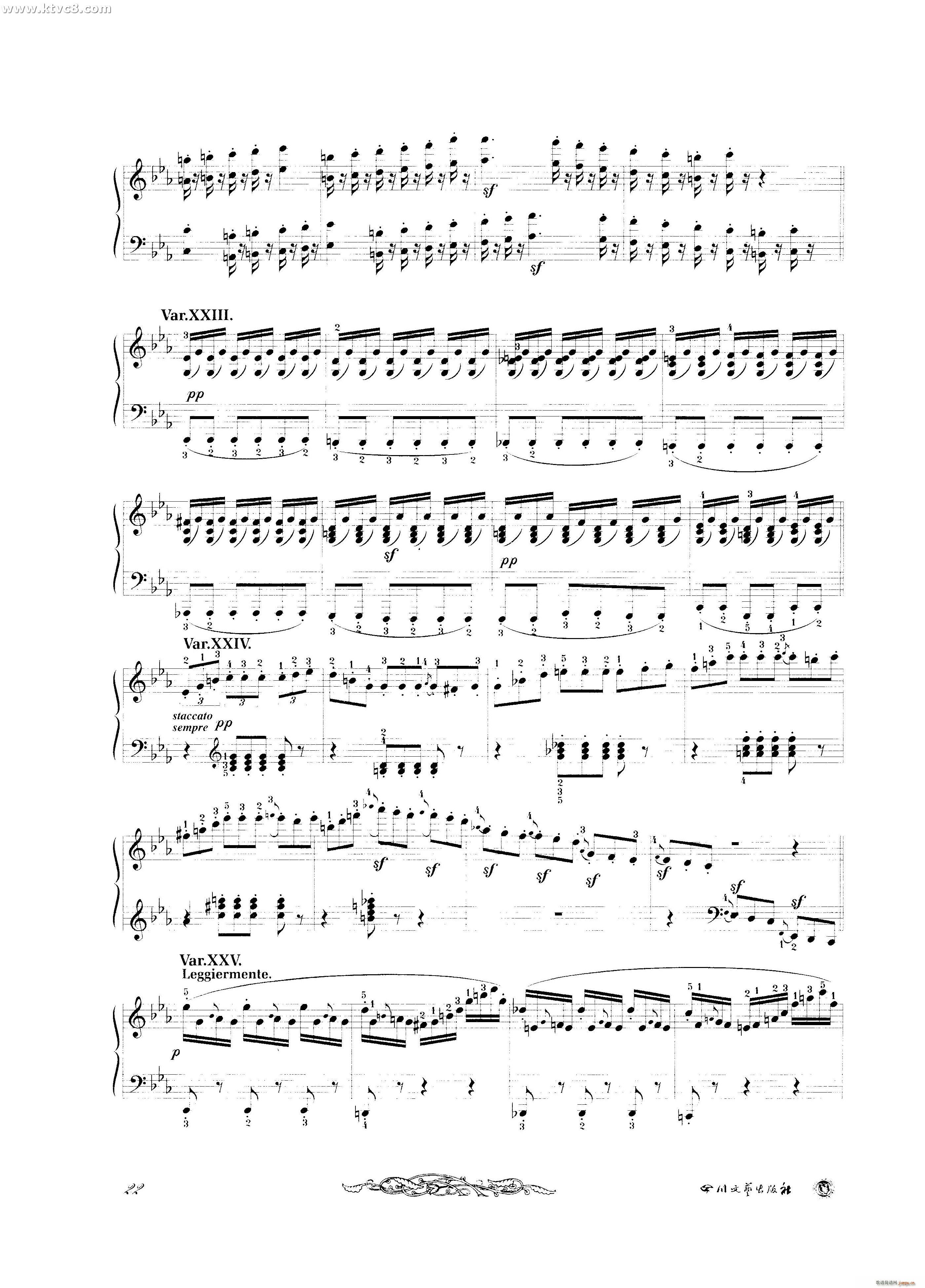 贝多芬钢琴变奏曲集六10
