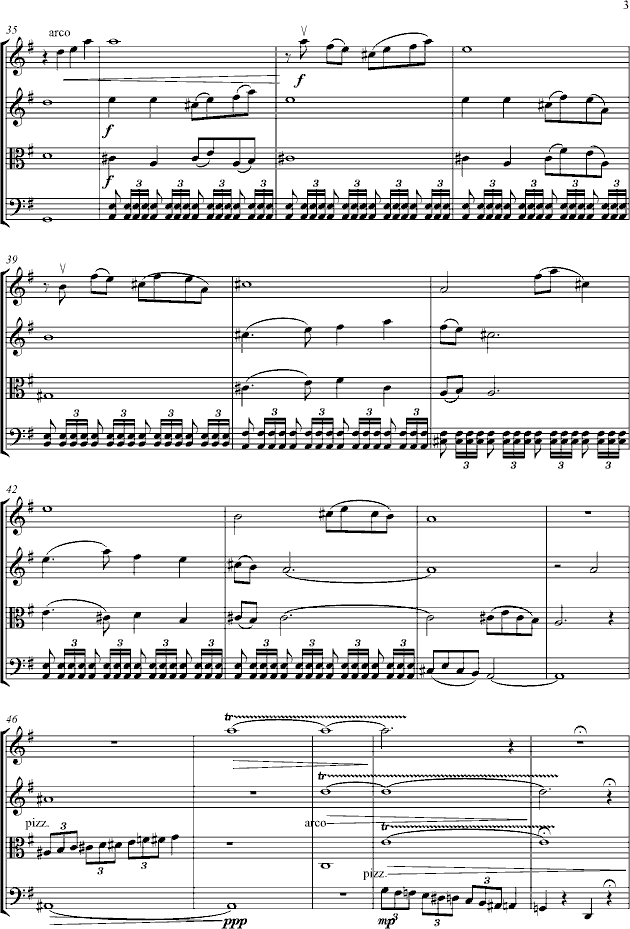 弦乐四重奏小品-钢琴谱(钢琴曲)-扬江3