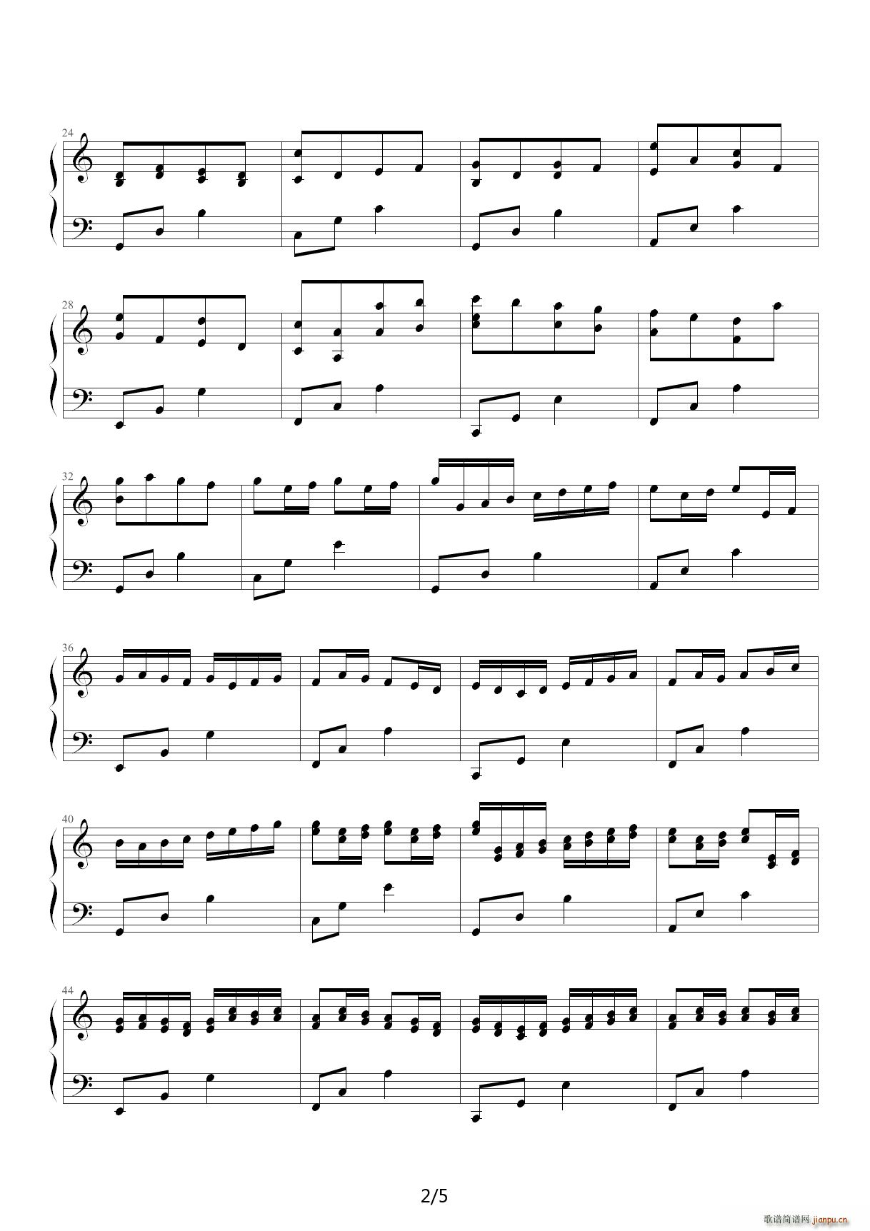 我的卡农变奏曲 C调2