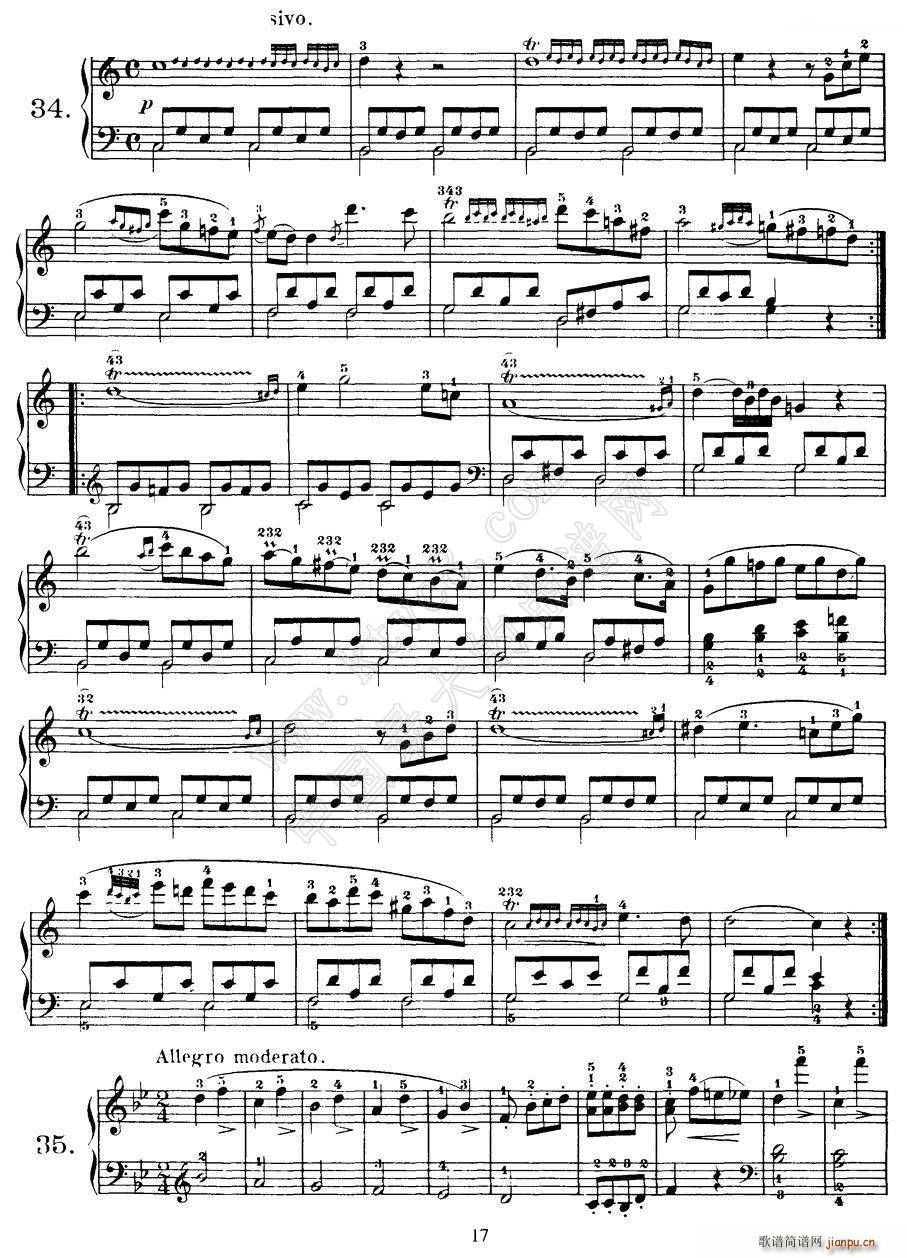 Czerny - 100 Progressive Studies Op 139（22―36）7
