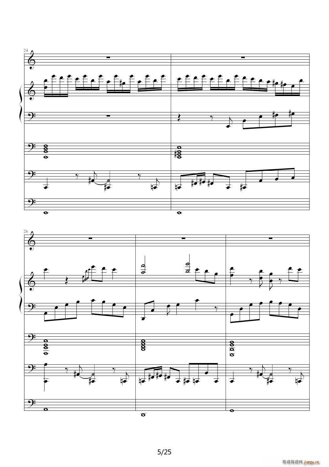 没有人的世界 C调5