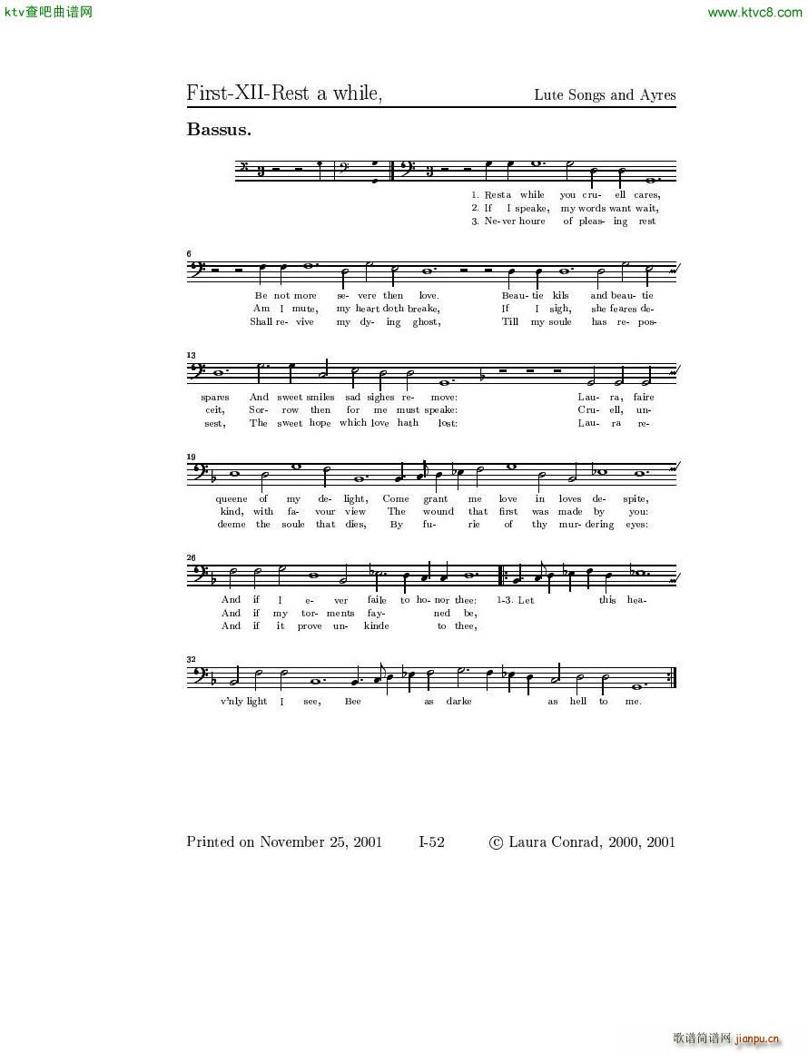 Dowland Lute Music 二8