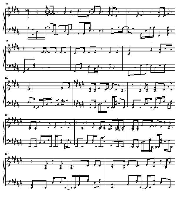 鸟之诗 - ＜完美版＞-钢琴谱(钢琴曲)-动漫影视8