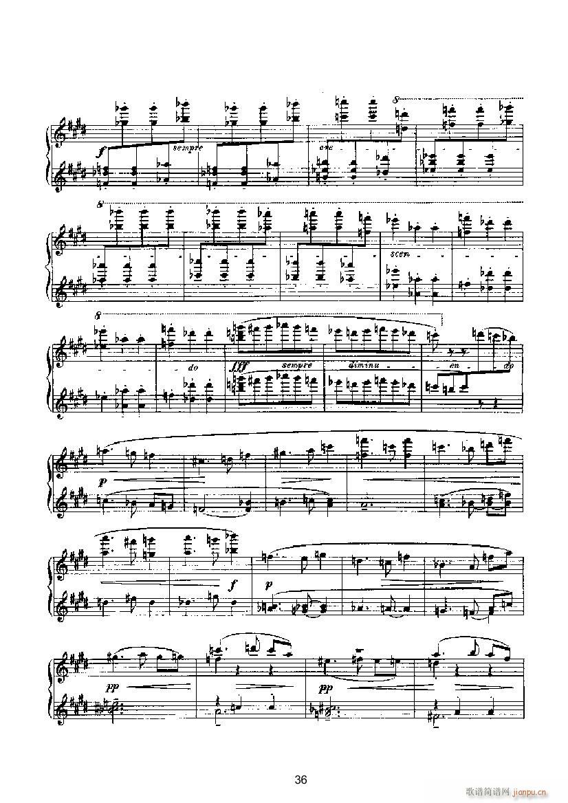 滑稽曲6（四手联弹） 键盘类 钢琴_马克斯.雷格尔4