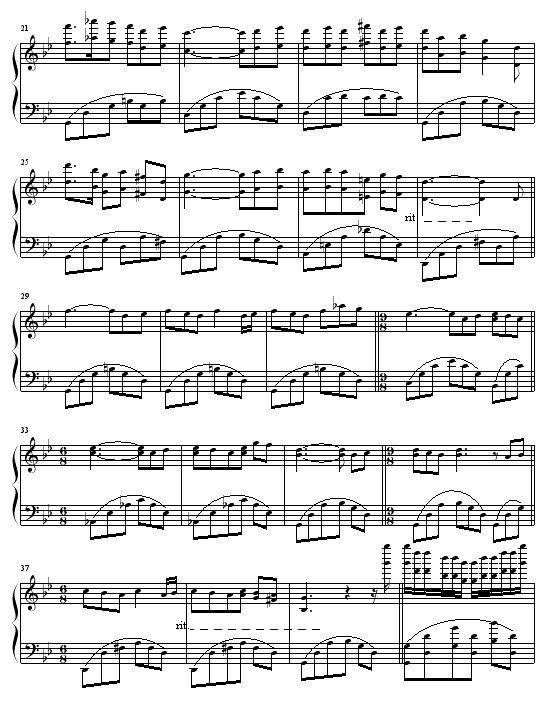 Les Fleurs Sauvages -野花-钢琴谱(钢琴曲)-克莱德曼2