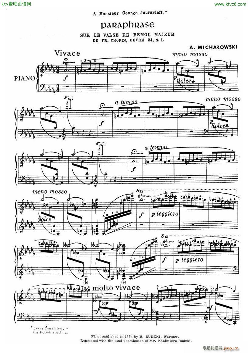 chopin minute waltz transcriptions collection 二3