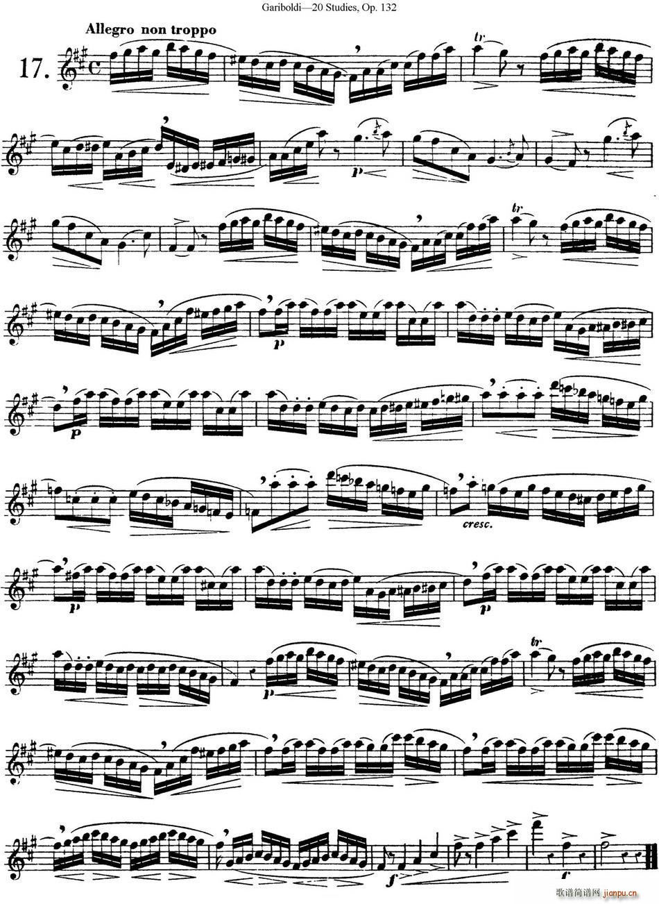 二十首练习曲作品132号之171