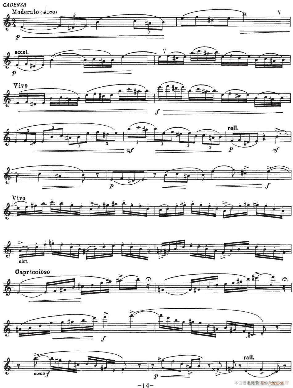 Glazunov Op 109（格拉组诺夫协奏曲Op 109）（萨克斯 钢琴伴奏）14