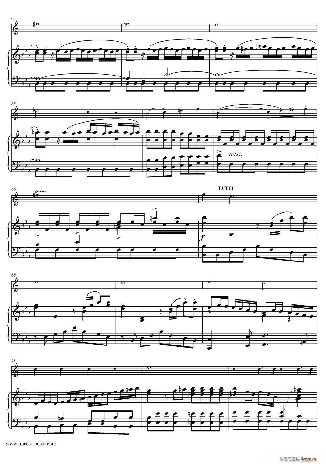 Mozart Concerto KV495 No 4-1st（中音萨克斯 钢琴伴奏）6