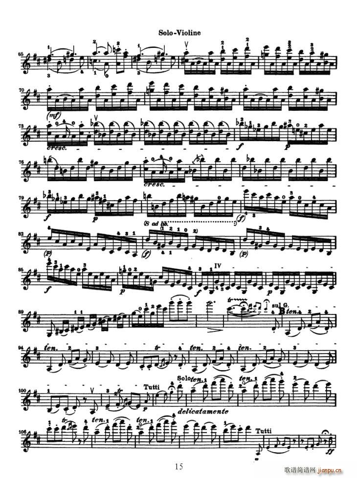 Konzert fur Violine（贝多芬小提琴协奏曲）9