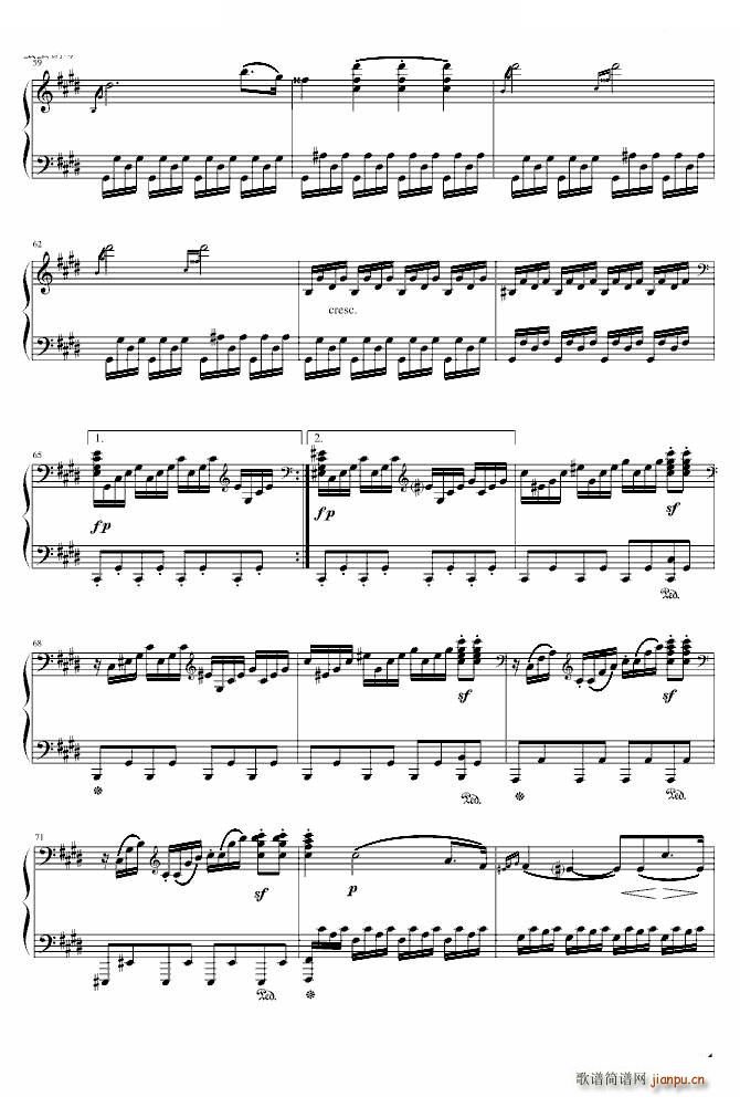 《月光奏鸣曲》第三乐章-雨田版_贝多芬 beethoven4