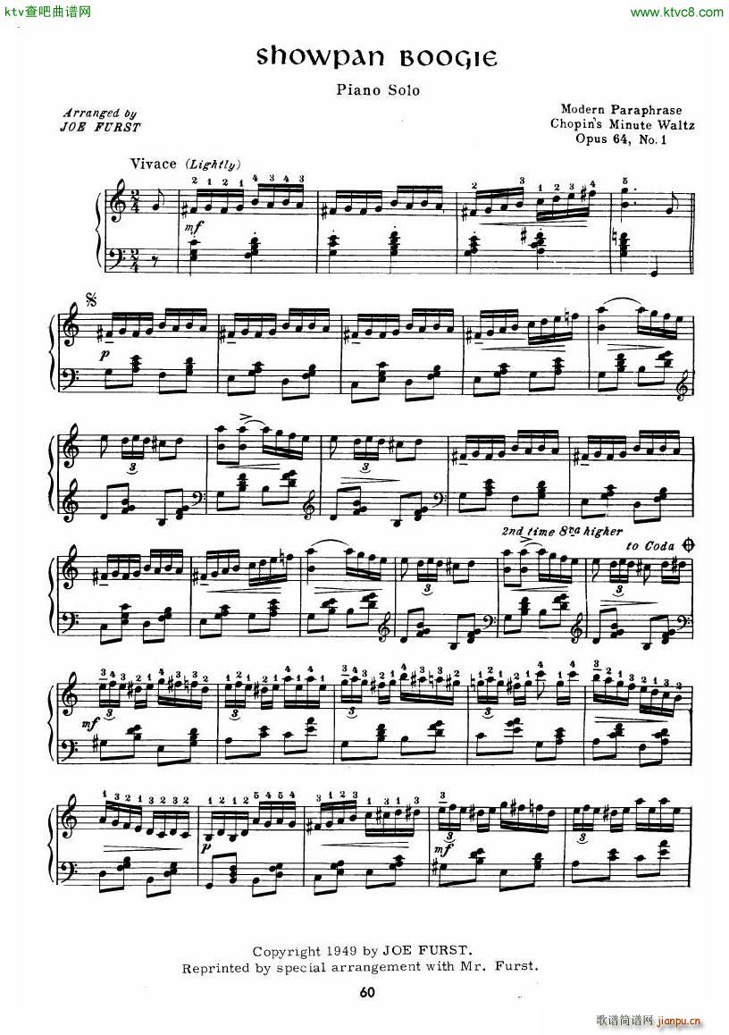 chopin minute waltz transcriptions collection 二9