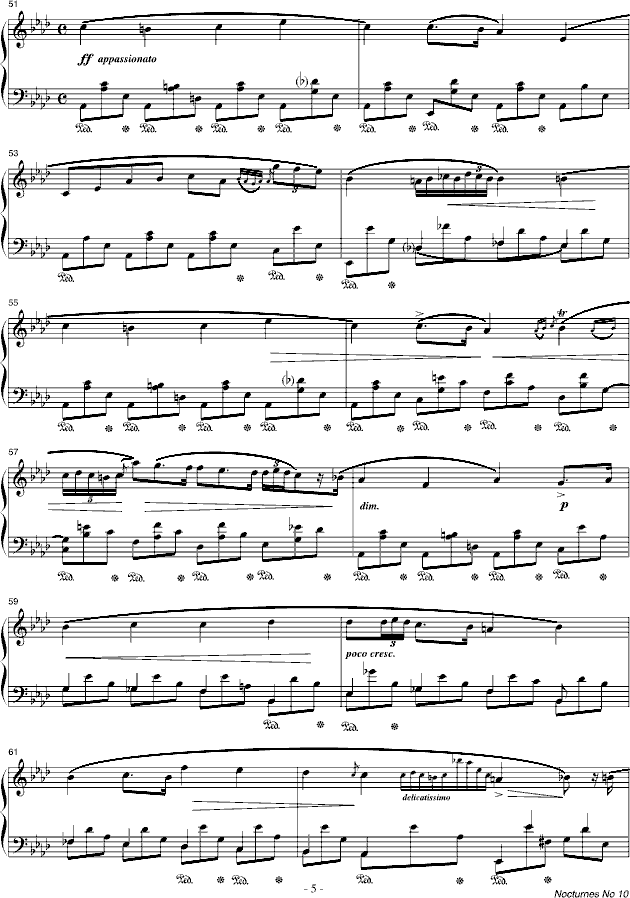 肖邦-降A大调夜曲(Op.32-2)-钢琴谱(钢琴曲)-肖邦-chopin5