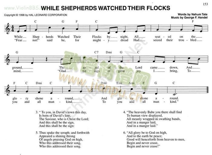 WHILE VSHEPHERDS WATCHED THEIR FLOCKS1