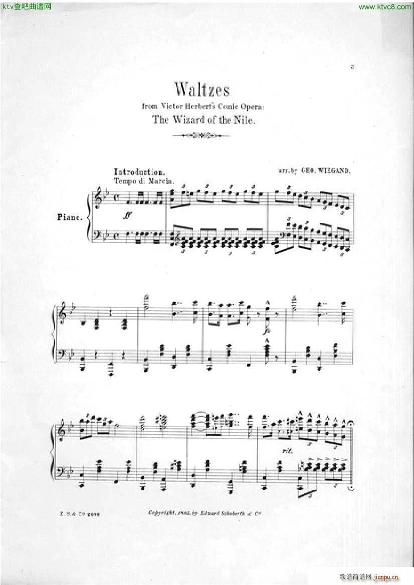 Victor Herbert The Wizard of the Nile Waltzes1