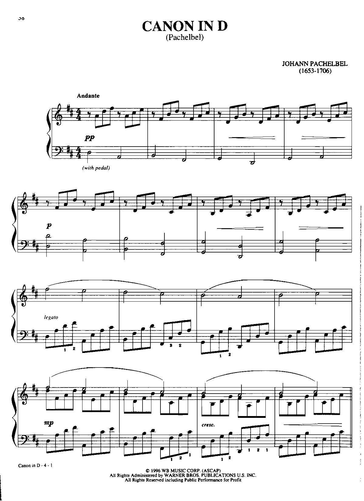 canon in d(Dan Coates 流行情调 集)1