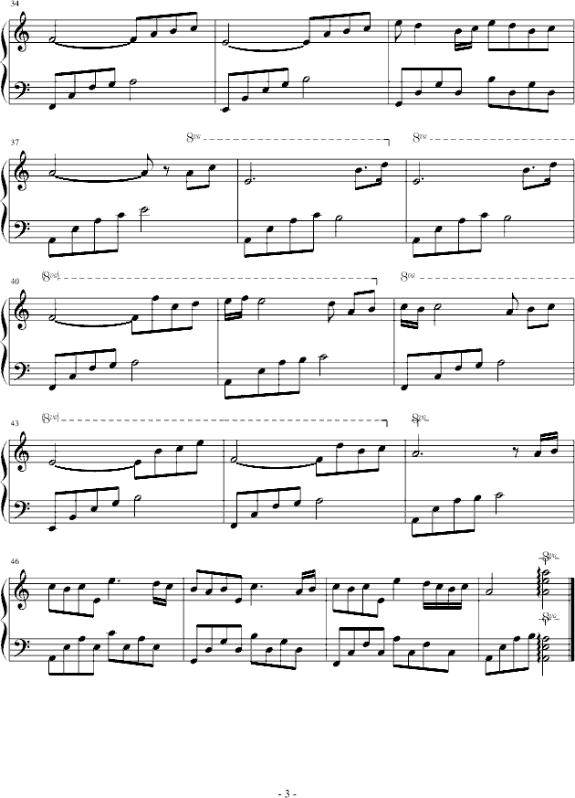 遗忘-钢琴谱(钢琴曲)-Chopinist3