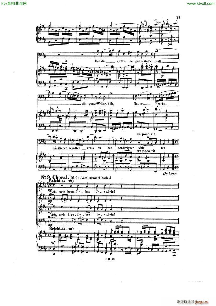 Bach JS BWV 248 Christmas Oratorio No 2 913