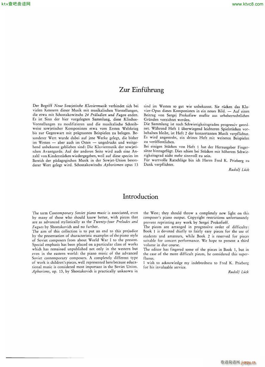 Neue sowjetische Klaviermusik Gerig Book 12