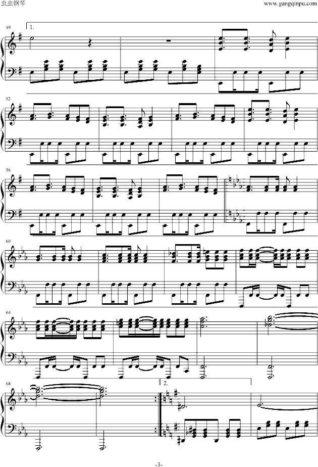 海猫鸣泣之时PC-钢琴谱(钢琴曲)-动漫影视3