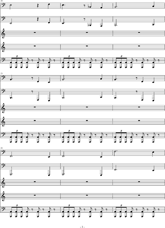 恐怖组曲之吸血鬼--德古拉-钢琴谱(钢琴曲)-ss669933003