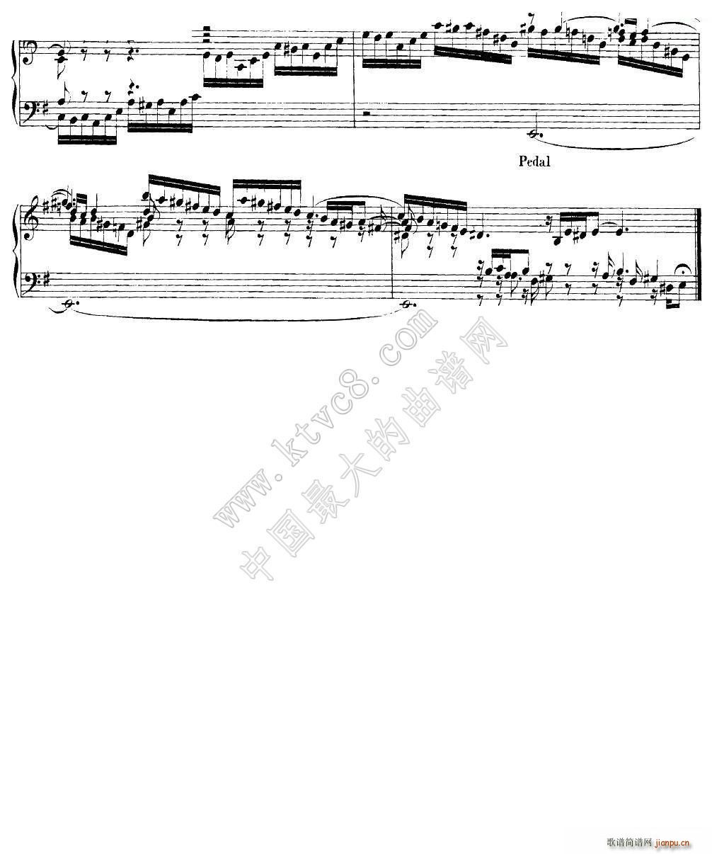 巴赫18首赞美诗前奏曲（16）（双排键电子琴）3