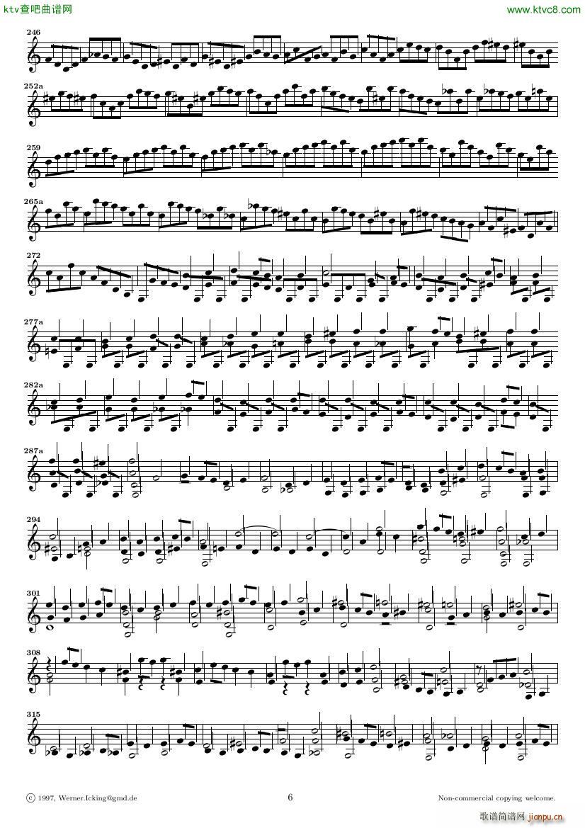 Bach JS BWV 1005 Sonata for Solo Violin in C6