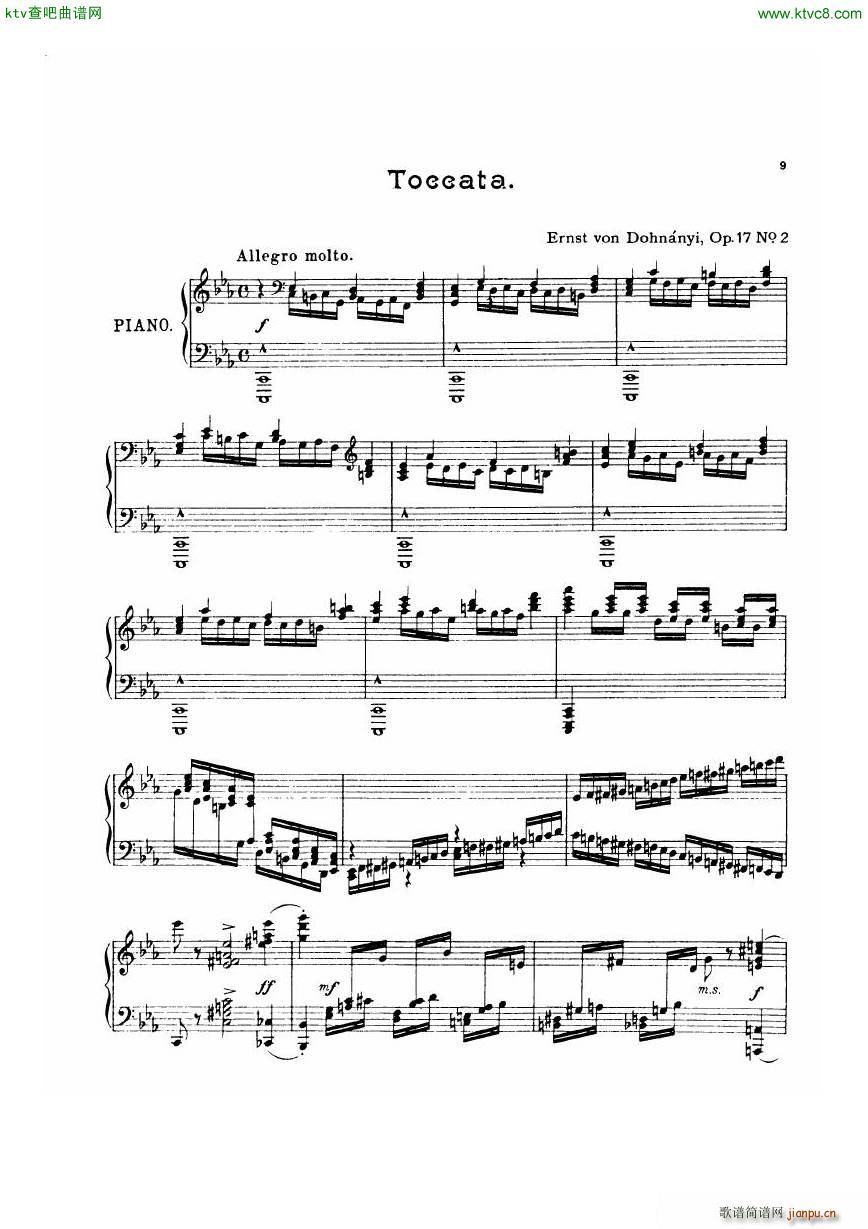 Dohnanyi 17 2 5 Humoresken Toccata1