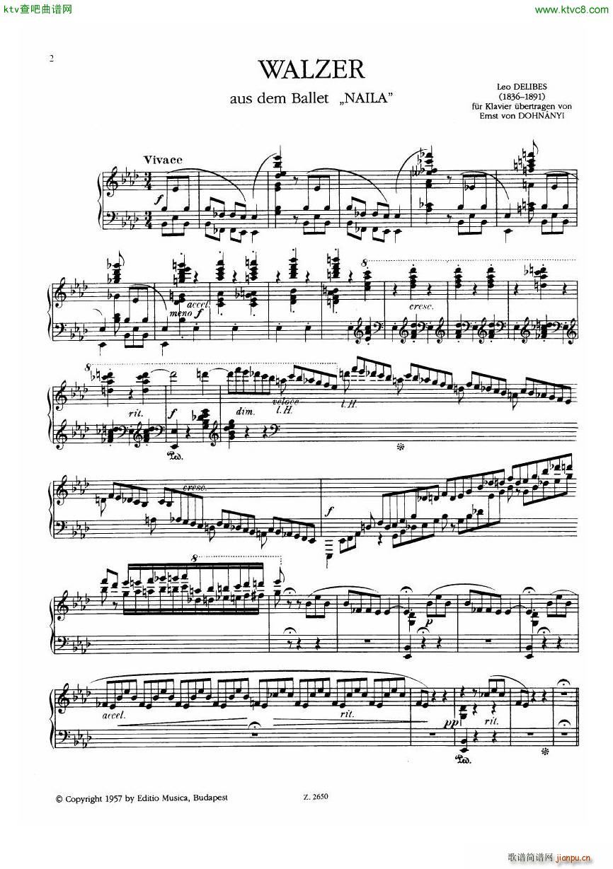 delibes dohnanyi two waltzes 1 naila waltz2