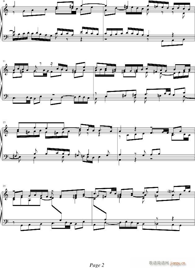 巴赫Fuga I(BWV 846-2)_巴赫-P.E.Bach2