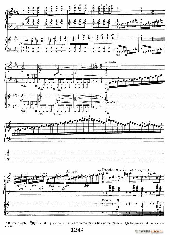 Beethoven op 37 Piano Concerto no 3 2pno red 二11