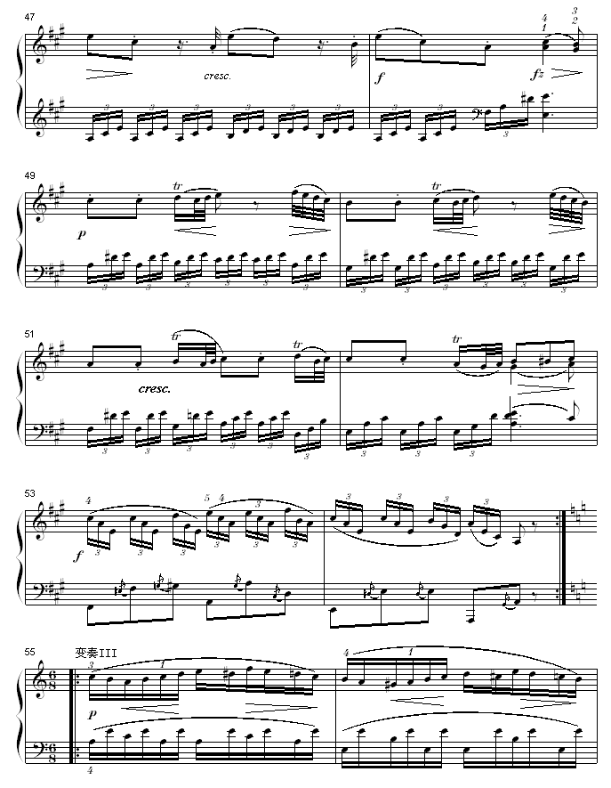 A大调钢琴奏鸣曲K331-寒风4