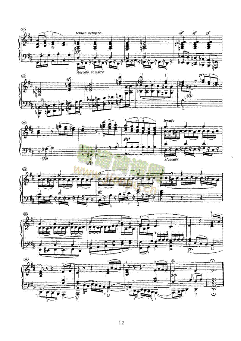 奏鸣曲(Opus2 Nr.3) 键盘类 钢琴12