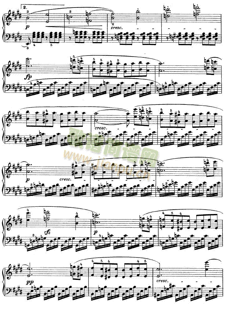 E大调第九钢琴奏鸣曲　Op. 14 No―13