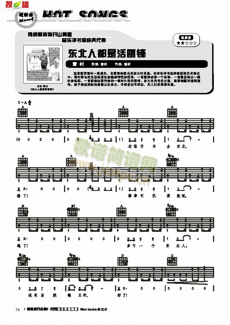 东北人都是活雷锋-弹唱 吉他类 流行1