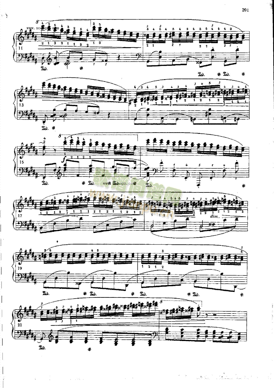练习曲OP.25  Nr6 键盘类 钢琴2